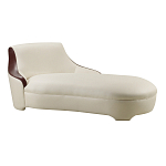 Премиальная кушетка с вставками из кожи Holland варинант исполнения - 1 | Loft Concept в Нижнем Новгороде