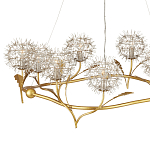 Люстра круглая с декором в виде цветков одуванчика Hanging Dandelion варинант исполнения - 2 | Loft Concept в Нижнем Новгороде