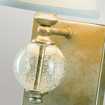 Бра со стеклянным шарообразным декором с пузырьками и бежевым абажуром Feiss варинант исполнения - 3 | Loft Concept в Нижнем Новгороде