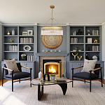 Люстра подвесная круглая со стеклянными трубками Nembus варинант исполнения - 5 | Loft Concept в Нижнем Новгороде