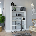 Стеллаж прямой белый с 5-ю открытыми полками NORFOLK BOOKCASE WHITE варинант исполнения - 1 | Loft Concept в Нижнем Новгороде