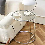 Дизайнерский журнальный стол круглый на стальном каркасе Fahek варинант исполнения - 2 | Loft Concept в Нижнем Новгороде