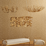 Люстра в форме золотой чаши из кораллов Coral Decor варинант исполнения - 3 | Loft Concept в Нижнем Новгороде