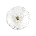 Бра в форме прозрачного стеклянного цветка с рельефной текстурой Textured Glass варинант исполнения - 3 | Loft Concept в Нижнем Новгороде