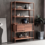 Стеллаж в гостиную для книг Moon Walnut Furniture варинант исполнения - 4 | Loft Concept в Нижнем Новгороде