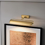 Светильник для картин цвета состаренная латунь с широким плафоном на прямоугольном основании Elstead Lighting варинант исполнения - 12 | Loft Concept в Нижнем Новгороде