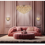 Люстра каскадная с подвесками в форме колец Galaxy of Light варинант исполнения - 8 | Loft Concept в Нижнем Новгороде