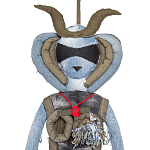 Кукла из джинсовой одежды и армейских палаток Rusalka Jeans&Tents варинант исполнения - 2 | Loft Concept в Нижнем Новгороде