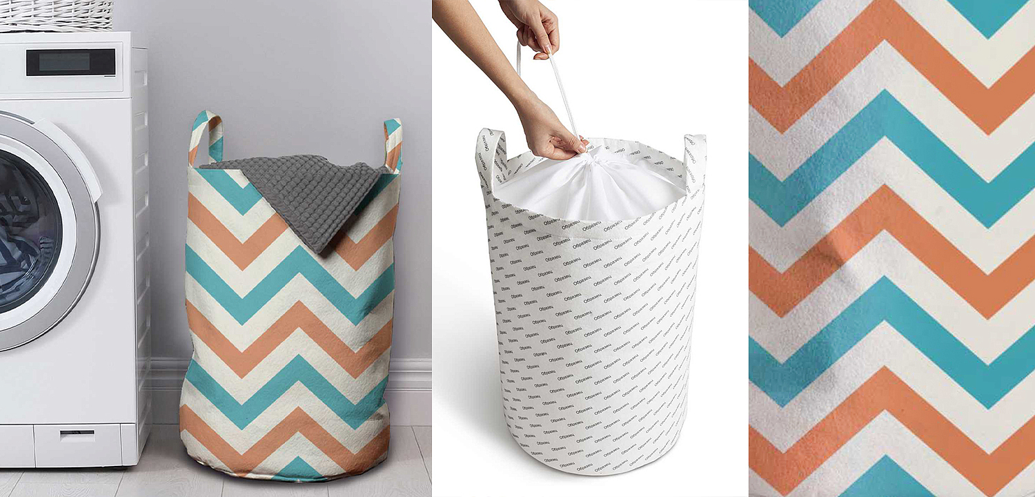 Корзина Turquoise Chevron Basket Корзина Turquoise Chevron Basket - Loft-Concept в Нижнем Новгороде