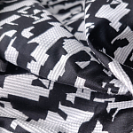 Мебельная ткань Жаккард черно-белый принт 145 см T2-126 варинант исполнения - 2 | Loft Concept в Нижнем Новгороде