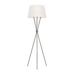 Торшер на трех тонких перекрещенных ножках с белым конусным абажуром из льна Feiss варинант исполнения - 5 | Loft Concept в Нижнем Новгороде