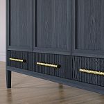 Большой Шкаф Primo Черный дуб с 3 дверьми и 3 выдвижными ящиками варинант исполнения - 5 | Loft Concept в Нижнем Новгороде