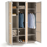 Шкаф с тремя дверцами из плетеного ротанга Tomio Wicker Furniture варинант исполнения - 4 | Loft Concept в Нижнем Новгороде