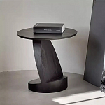 Дизайнерский журнальный столик чёрный с круглой столешницей Arycy варинант исполнения - 5 | Loft Concept в Нижнем Новгороде