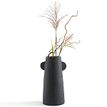 Ваза Serené Ceramic Vase Черная варинант исполнения - 3 | Loft Concept в Нижнем Новгороде