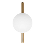 Бра с золотым основанием и белым плафоном в форме шара Bubble варинант исполнения - 4 | Loft Concept в Нижнем Новгороде