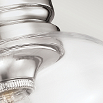 Потолочный светильник с прозрачным стеклянным плафоном в форме широкого колокола Feiss варинант исполнения - 2 | Loft Concept в Нижнем Новгороде