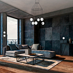 Торшер с 2-мя сферическими стеклянными плафонами Splatter варинант исполнения - 3 | Loft Concept в Нижнем Новгороде