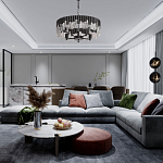 Люстра круглая из матового черного металла с подвесками из прозрачных стеклянных трубок Noir Tubes варинант исполнения - 12 | Loft Concept в Нижнем Новгороде