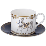 Чайный сервиз из фарфора с изображением лошадей на 6 персон 14 предметов Porcelain Horse Set варинант исполнения - 2 | Loft Concept в Нижнем Новгороде