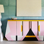 Дизайнерский комод с геометрическим рисунком Arredi варинант исполнения - 3 | Loft Concept в Нижнем Новгороде