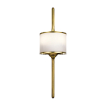 Бра вертикальное с белым полукруглым плафоном и длинным стержнем S Kichler варинант исполнения - 1 | Loft Concept в Нижнем Новгороде