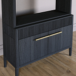 Стеллаж Primo с ящиками Черный дуб  варинант исполнения - 3 | Loft Concept в Нижнем Новгороде