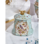 Шкатулка голубого цвета с рисунком и состаренным эффектом Eden Garden варинант исполнения - 9 | Loft Concept в Нижнем Новгороде