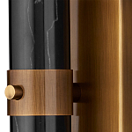 Бра цилиндрической формы чёрного цвета с 2-мя плафонами Marble Glow варинант исполнения - 4 | Loft Concept в Нижнем Новгороде