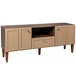 ТВ-тумба бежевая из массива бука с 2-мя дверками и ящиком Wenge Light варинант исполнения - 1 | Loft Concept в Нижнем Новгороде