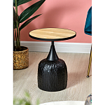 Приставной столик с факутрным черным основанием Ethiopia варинант исполнения - 2 | Loft Concept в Нижнем Новгороде