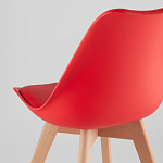 Стул с основой из пластика и мягким сиденьем Arvika Red варинант исполнения - 6 | Loft Concept в Нижнем Новгороде