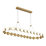 Люстра овальная с круглыми светодиодными источниками света Maxine Light варинант исполнения - 5 | Loft Concept в Нижнем Новгороде