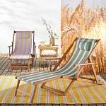 Шезлонг из акации и ткани Venezuela варинант исполнения - 10 | Loft Concept в Нижнем Новгороде