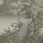 Обои ручная роспись Le Brésil Crystal Grey варинант исполнения - 1 | Loft Concept в Нижнем Новгороде