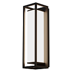 Уличный настенный светильник прямоугольный с чёрной рамкой Geometric Glow варинант исполнения - 1 | Loft Concept в Нижнем Новгороде
