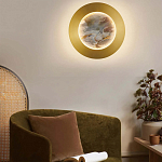 Бра в форме диска цвета латунь Brass Borders варинант исполнения - 4 | Loft Concept в Нижнем Новгороде