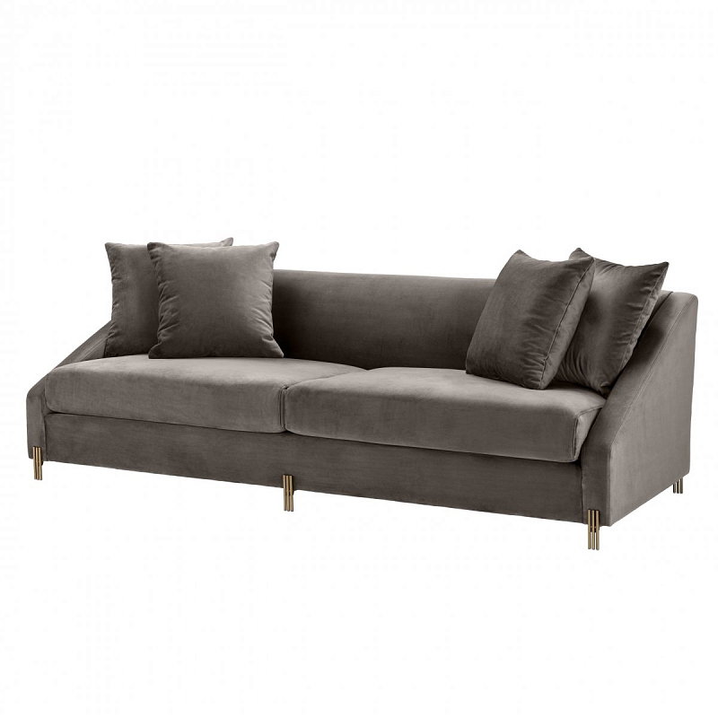 Диван Eichholtz Sofa Candice grey Серый Латунь в Нижнем Новгороде | Loft Concept 