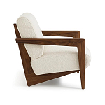 Кресло с обивкой из белого букле Armchair White Boucle варинант исполнения - 1 | Loft Concept в Нижнем Новгороде