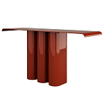 Консоль красная с цилиндрическим основанием Giorgio варинант исполнения - 1 | Loft Concept в Нижнем Новгороде