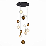 Люстра светодиодная с сферическими стеклянными плафонами Splatter варинант исполнения - 5 | Loft Concept в Нижнем Новгороде