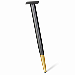 Стол обеденный с коричневой прямоугольной столешницей из керамики на четырех металлических ножках Brown Ceramics варинант исполнения - 3 | Loft Concept в Нижнем Новгороде