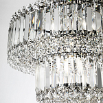 Круглая люстра с хрустальным декором Harmonica Crystal Round Chrome Chandelier варинант исполнения - 2 | Loft Concept в Нижнем Новгороде