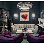 Диван трехместный велюровый серый Island of Comfort варинант исполнения - 5 | Loft Concept в Нижнем Новгороде