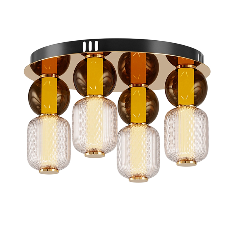 Потолочный светильник Drop 3000К 60Вт Золотой Янтарный в Нижнем Новгороде | Loft Concept 