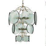 Люстра с каскадом из круглых декоративных элементов Discs of Light варинант исполнения - 2 | Loft Concept в Нижнем Новгороде