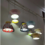 Подвесные светильники в виде чаши с цветочным блюдцем Flower Reversal варинант исполнения - 6 | Loft Concept в Нижнем Новгороде