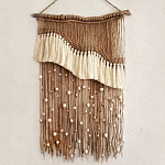 Дизайнерское Панно Дюна Макраме из нитей и бусин Wall Panel Dune варинант исполнения - 2 | Loft Concept в Нижнем Новгороде