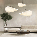 Подвесной светильник с белым тканевым плафоном в форме облака Crystal Cloud Junction варинант исполнения - 8 | Loft Concept в Нижнем Новгороде