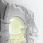 Встраиваемый в стену гипсовый светильник под покраску с колоннами и арками в античном стиле Antiquity Athena варинант исполнения - 14 | Loft Concept в Нижнем Новгороде